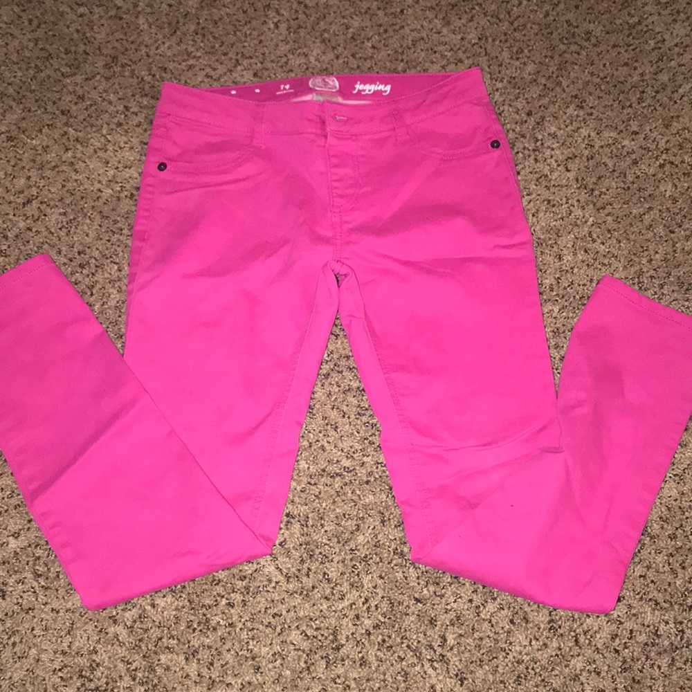 Jeggings, pink Sz 14
